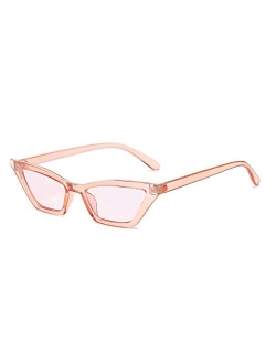 Small Cat Eye Sunglasses Vintage Square Shade Women Eyewear B2291