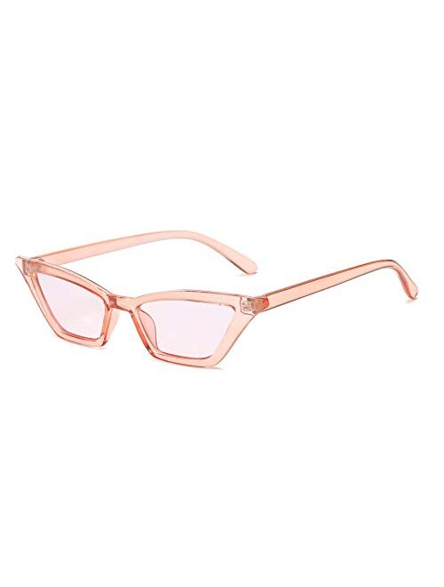 FEISEDY Small Cat Eye Sunglasses Vintage Square Shade Women Eyewear B2291