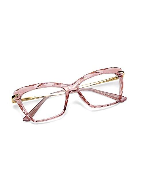 FEISEDY Cat Eye Glasses Frame Clear Lenses Eyewear Women B2440