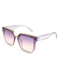 Fashion Women Men Sunglasses Square Frame Metal Shape Nesting Lenses B2595