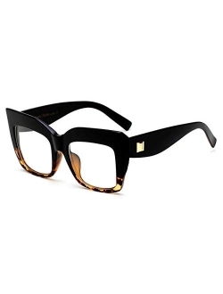 Square Oversized Glasses Frame Eyewear Women B2475