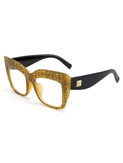 Square Oversized Glasses Frame Eyewear Women B2475