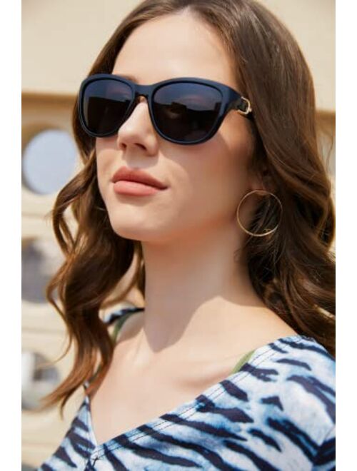 FEISEDY Women Vintage Polarized Sunglasses Lady Elegant Cateye Sun Glasses B2476