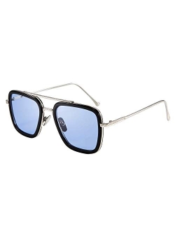 Retro 70s Pilot Sunglasses Tony Sunglasses Trendy Women Square Sun Glasses B2510