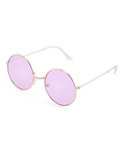 Retro Round Sunglasses Candy Color Hippie Circle Glasses Punk B2305