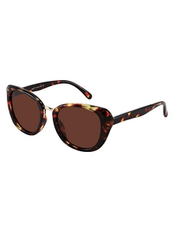 Polarized Cat Eye Sunglasses Butterfly Thick Frame Women Men UV Protection Sunglasses B4012