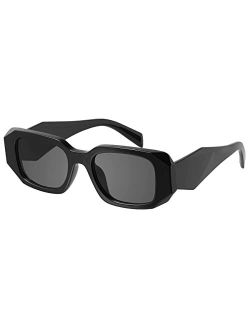 mosanana Trendy Rectangle Sunglasses for Women Men-Goulding