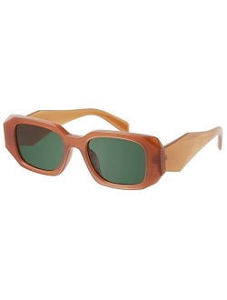 mosanana Trendy Rectangle Sunglasses for Women Men-Goulding