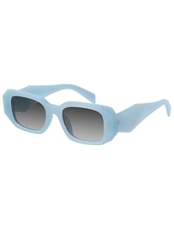 mosanana Trendy Rectangle Sunglasses for Women Men-Goulding