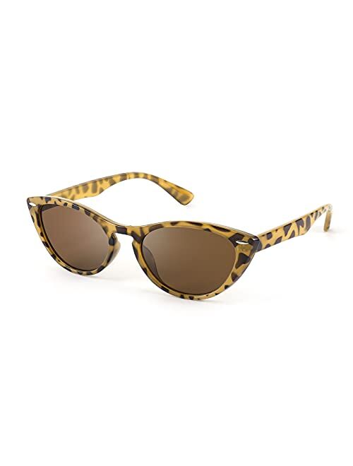 FEISEDY Retro Cat Eye Sunglasses Women Men Vintage Small Cateye UV400 Sunglasses B2617