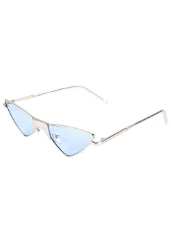 Small Cat Eye Sunglasses Women PUNK Party Metal ROCK Candy Color Glasses B2721