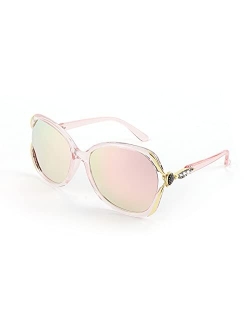 Sunglasses for Women Crystal Polarized Trendy Oversized Sunglasses Street Style B2770