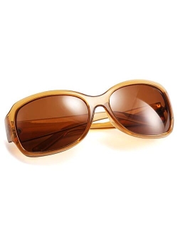 Classic Oversized Polarized Sunglasses Women Wrap Square Shades B2504