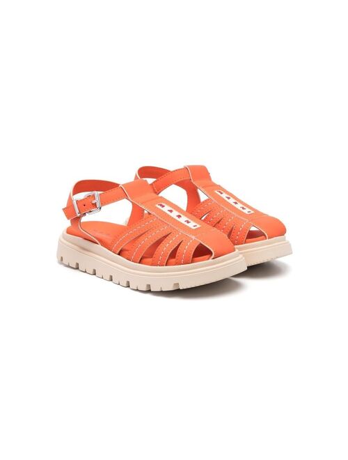 Marni Kids caged-strap sandals