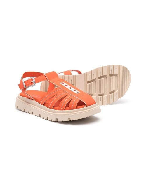 Marni Kids caged-strap sandals