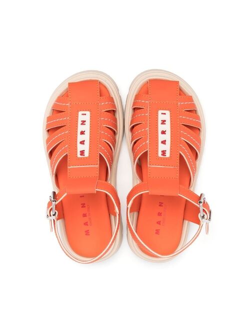 Marni Kids caged-strap sandals