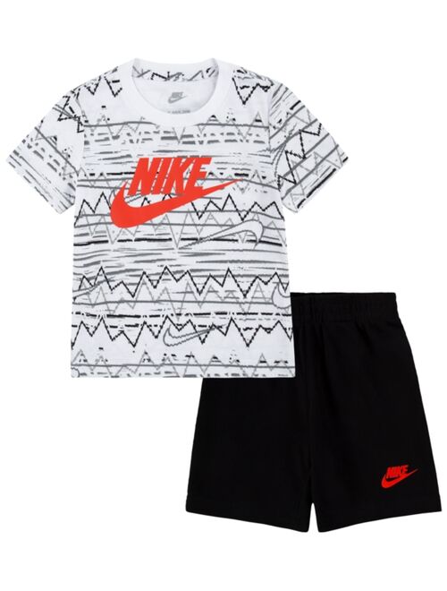 NIKE Toddler Boys Let's Be Real T-shirt and Shorts Set