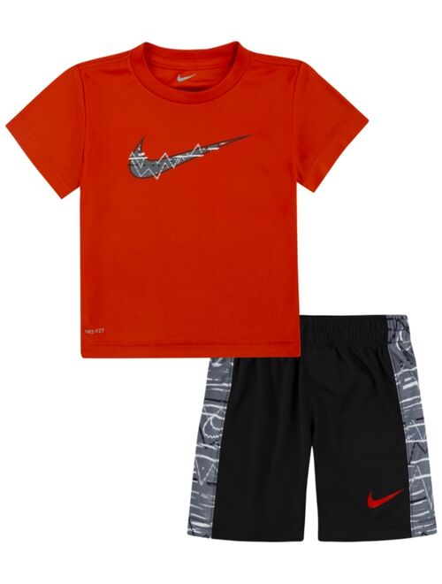 NIKE Toddler Boys Let's Be Real Dri-FIT T-shirt and Shorts Set