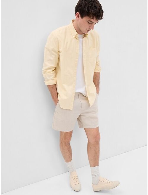 Gap 7" Linen-Cotton Shorts