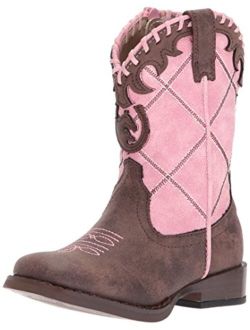 Kids Lacy Square Toe Boots