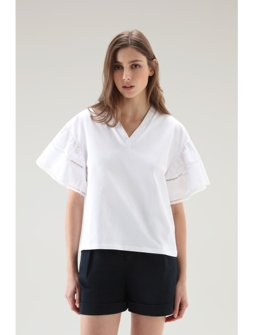 Woolrich puff-sleeve T-shirt