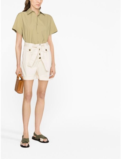 Woolrich tied-waist cotton shorts