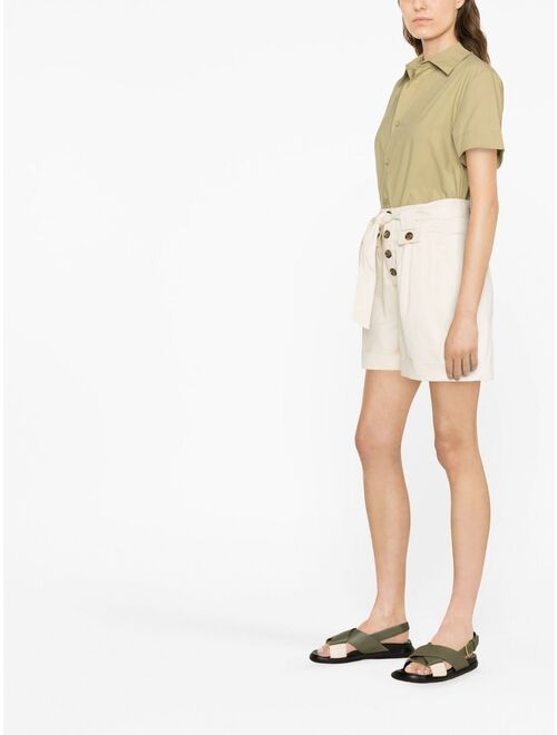 Woolrich tied-waist cotton shorts