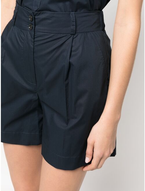 Woolrich pleat-detail high-waisted shorts