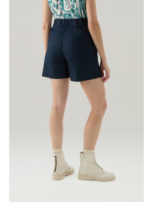 Woolrich pleat-detail high-waisted shorts