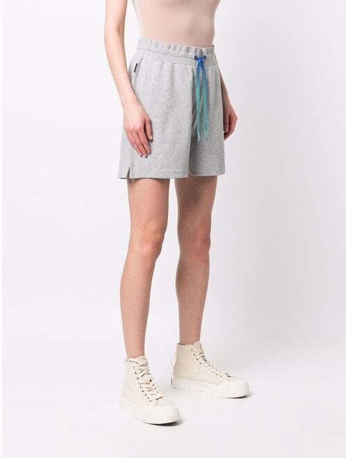 Woolrich logo-embroidered organic cotton shorts