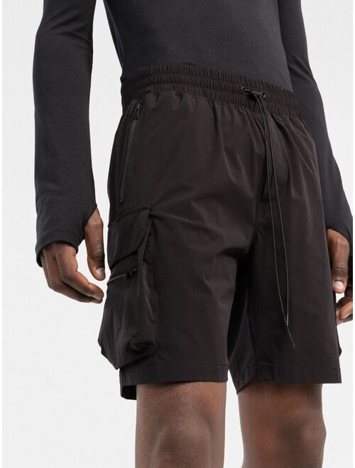 Represent above-knee length cargo shorts