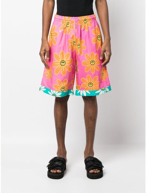 BARROW logo-print cotton shorts