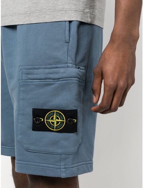 Stone Island logo-patch detail shorts