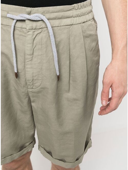 Brunello Cucinelli pleat-detail deck shorts