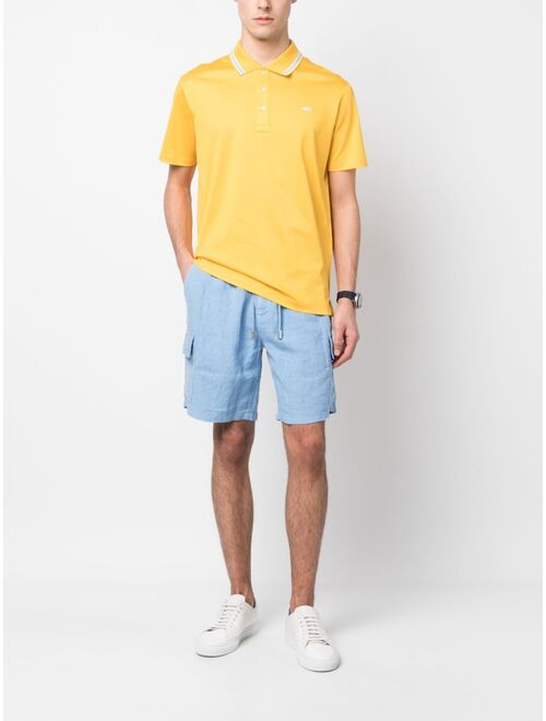 Vilebrequin drawstring linen cargo shorts