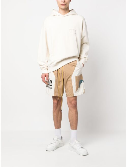 Rhude logo-print track shorts