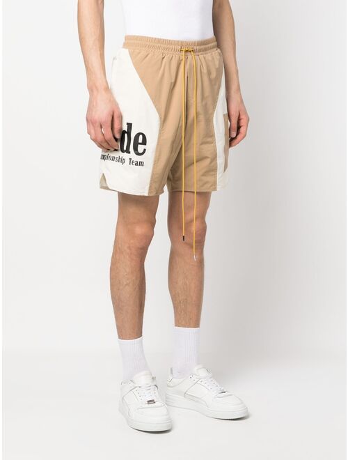 Rhude logo-print track shorts