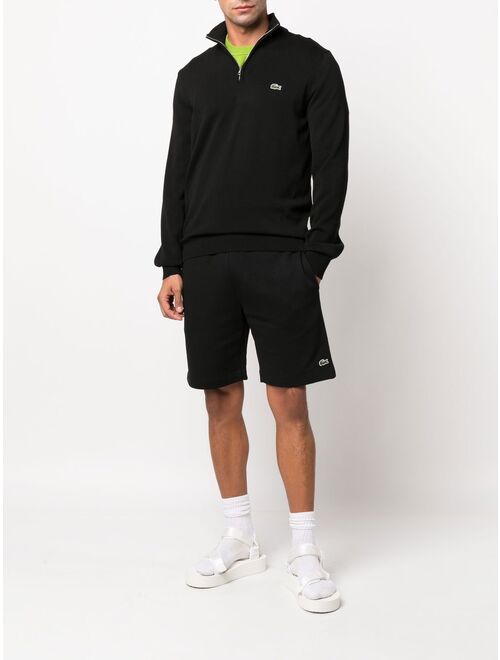 Lacoste logo-patch track shorts