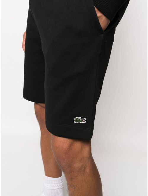 Lacoste logo-patch track shorts