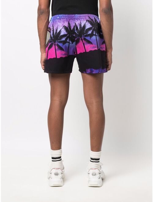 Valentino Water Sky print shorts