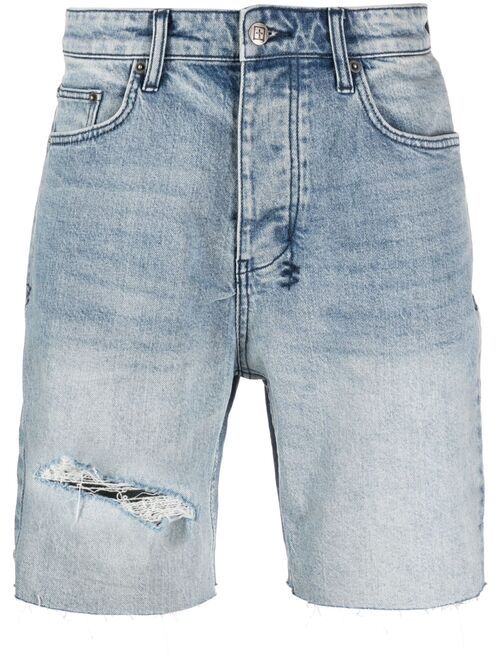 Ksubi logo-patch denim shorts