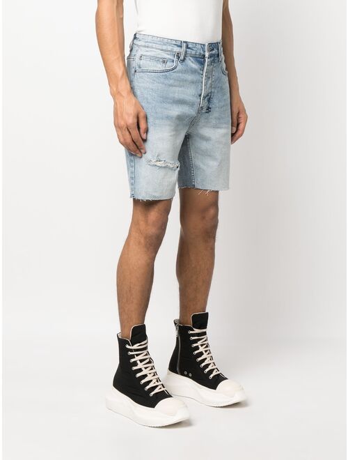 Ksubi logo-patch denim shorts