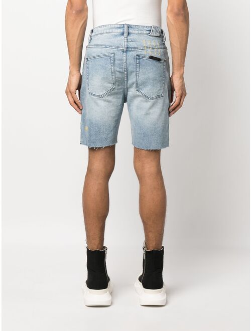 Ksubi logo-patch denim shorts