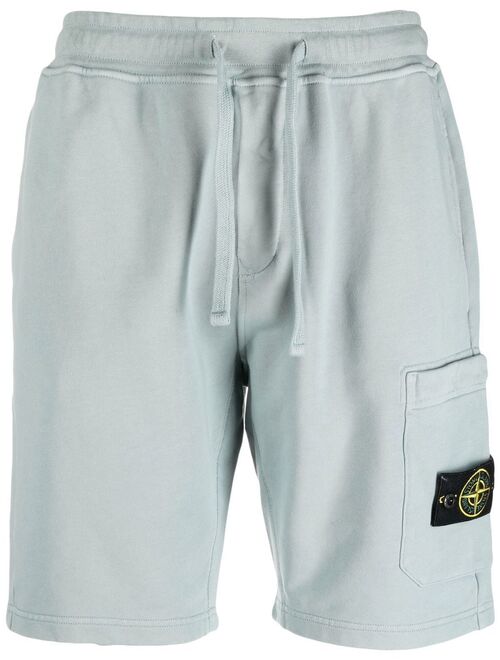 Stone Island Compass-motif cotton shorts