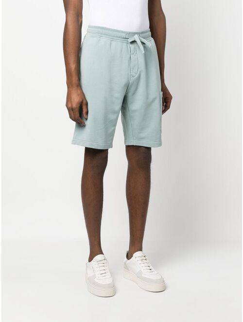 Stone Island Compass-motif cotton shorts