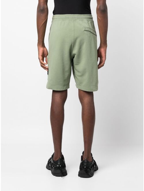 Stone Island Compass-logo cotton track shorts