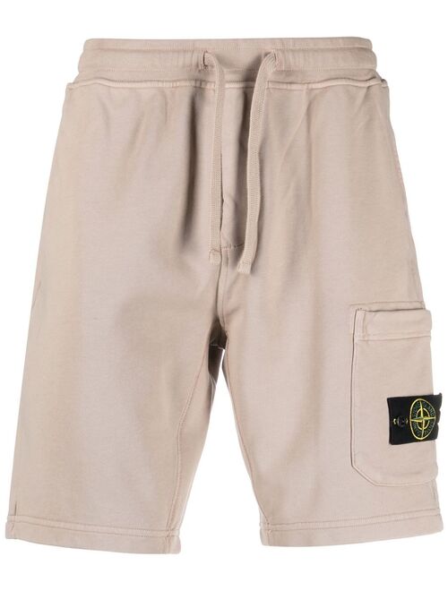 Stone Island logo-patch track shorts