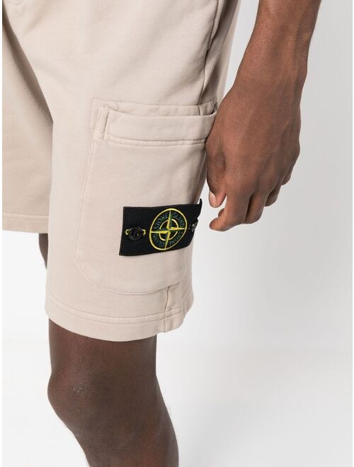 Stone Island logo-patch track shorts