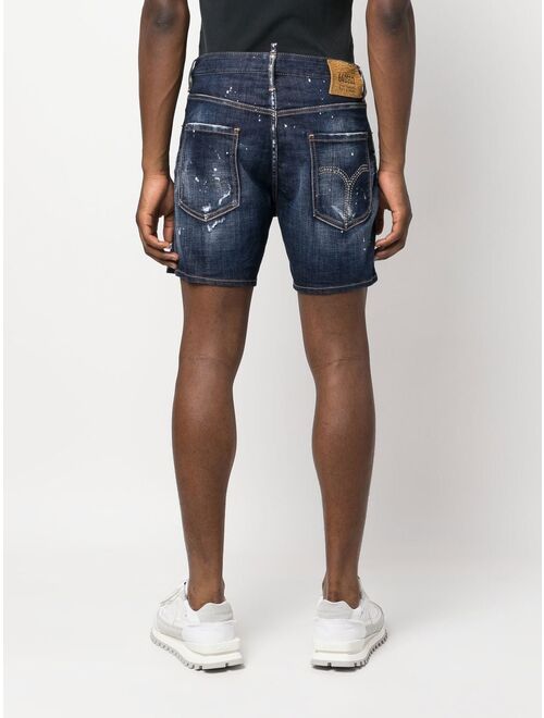 Dsquared2 distressed denim shorts