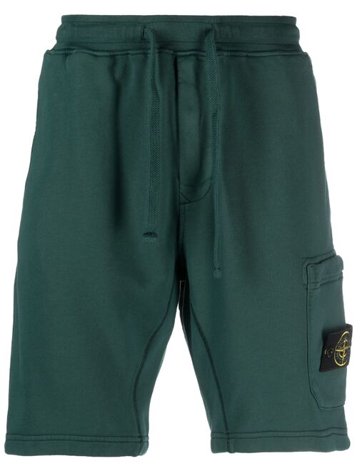 Stone Island logo-patch track shorts